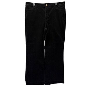 Talbots Black Corduroy Pants Womens Size 16‎